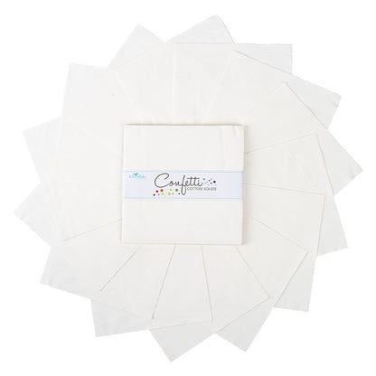Confetti Cotton 10" Square Pack in Cloud