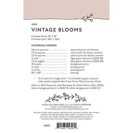 Vintage Blooms Quilt Pattern