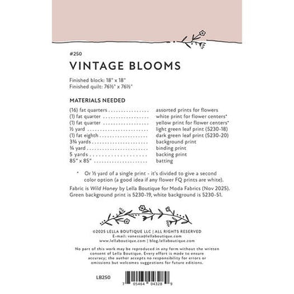 Vintage Blooms Quilt Pattern
