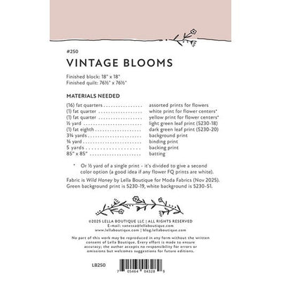 Vintage Blooms Quilt Pattern