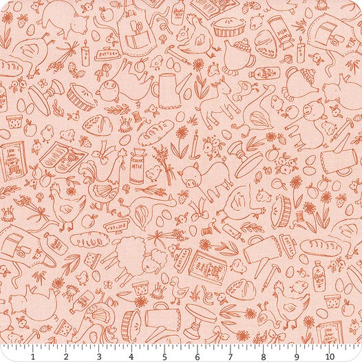 Lil' Farm Friends Pink Farm Outlines