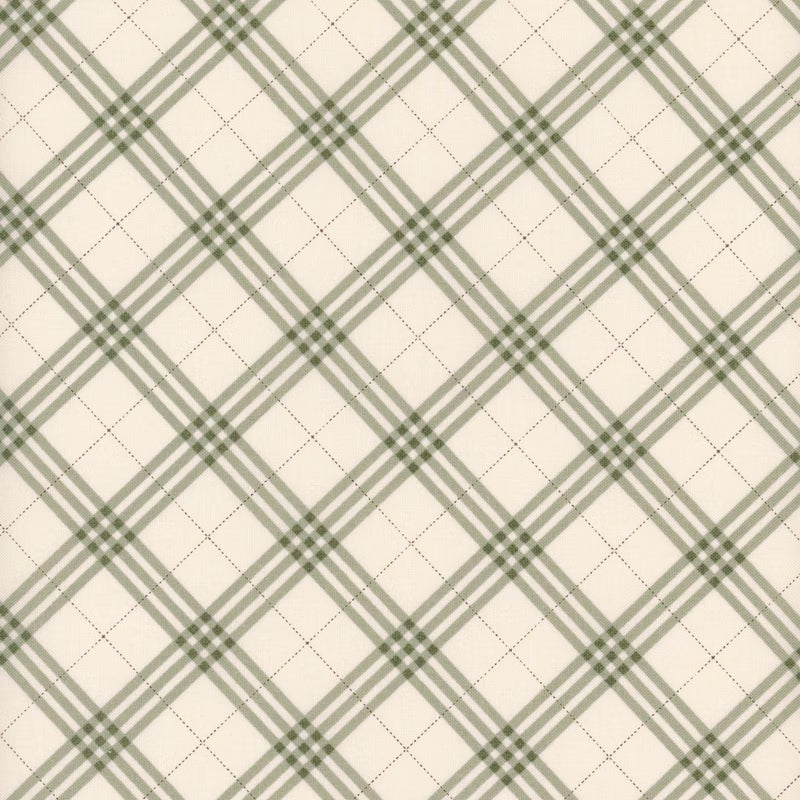 Coffee Time Plaid Cream