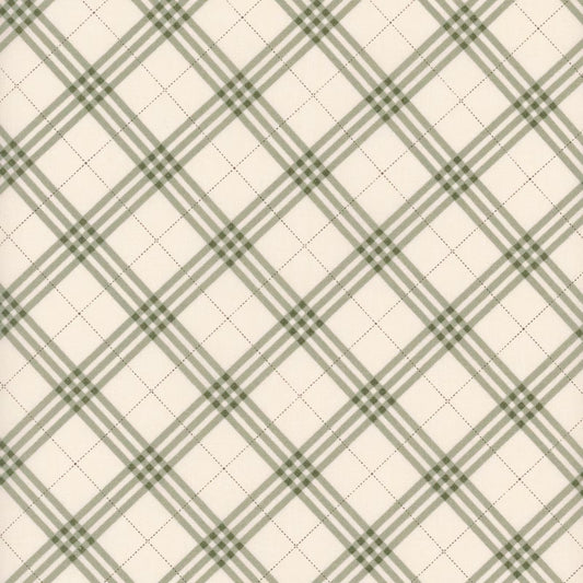 Coffee Time Plaid Cream