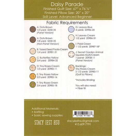 Daisy Parade Quilt Pattern