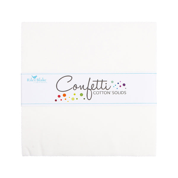 Confetti Cotton 10" Square Pack in Cloud