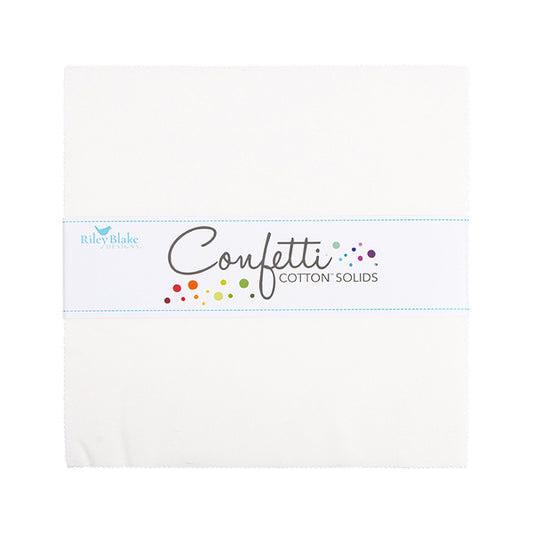 Confetti Cotton 10" Square Pack in Cloud